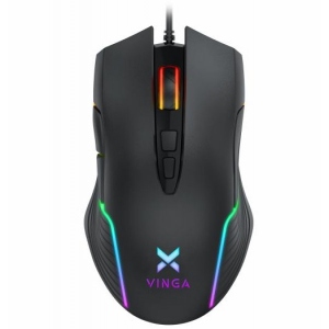 Миша дротова ігрова Vinga MSG-200 Black