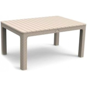 Стіл пластиковий VIOLET HOUSE 0766 Роттанг Cappuchino журнальний 60x90x44 см