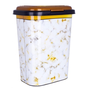 Кошик для білизни VIOLET HOUSE 0190 Decor Marble White 55 л