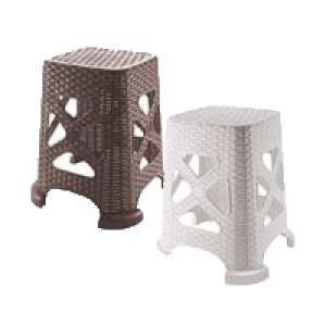 Табурет пластиковий VIOLET HOUSE 0734 Роттанг Crem 40x36 см купити