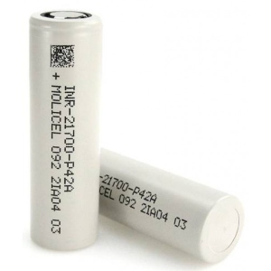 Акумулятор тип 21700 Molicel 4200mAh 45A (INR21700-P42A)