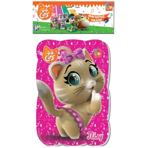 порівняти ціни на Пазли картонні (3-4 роки) Vladi Toys 44 Кота. Пилу (VT3205-83)