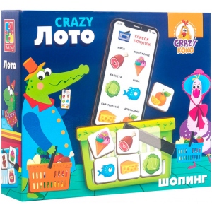 Настільна гра класична (5-7 років) Vladi Toys Crazy Лото рус. (VT8055-03)