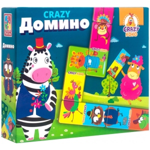 Настільна гра класична (5-7 років) Vladi Toys Crazy Доміно рус. (VT8055-04)