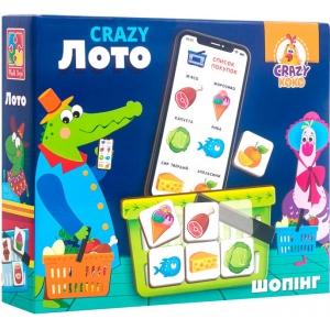 Настільна гра класична (5-7 років) Vladi Toys Crazy Лото укр. (VT8055-09)