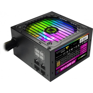 Блок живлення для ПК Gamemax ATX 800W,RGB,modular, APFC, 12см,80+ (VP-800-M-RGB)