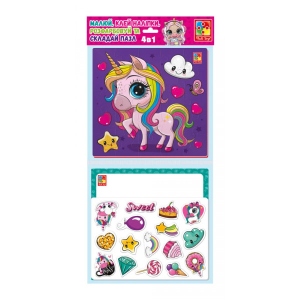 Набір для творчості мікс Vladi Toys Набір 4 в 1. Райдужні єдиноріжки (VT4210-13)