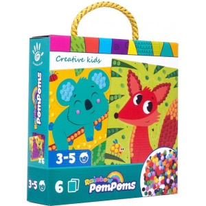 Мозаїка з помпонами Vladi Toys Rainbow pompoms. Лисичка (VT4433-06)