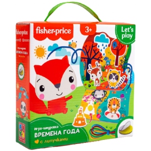 Настільна гра шнурівка (3-4 роки) Vladi Toys Fisher-Price. Пори року, укр. (VT5303-25)