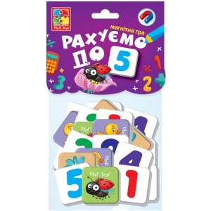 Настільна гра розвиваюча (3-4 роки) Vladi Toys "Рахуємо до 5" (укр) (VT5900-03)