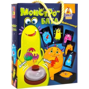 Настільна гра карткова (3-4 роки) Vladi Toys з дзвінком "Монстро-баттл" (укр) (VT8010-04)