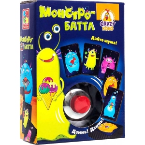 Настільна гра карткова (3-4 роки) Vladi Toys з дзвінком "Монстро-баттл" (рус) (VT8010-02)