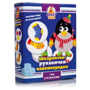 Настільна гра розважальна (3-4 роки) Vladi Toys Crazy Koko «Шкарпетки-рукавички» (VT8025-05)