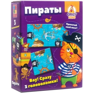 Настільна гра розвиваюча (5-7 років) Vladi Toys Головоломки. Пірати рус. (VT8055-01)