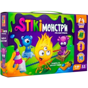 Настільна гра розважальна (5-7 років) Vladi Toys "Стікімонстри"  (укр) (VT8055-35)