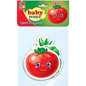 Пазли м'які (до 2 років) Vladi Toys "Овочі" (укр) (VT1106-76)