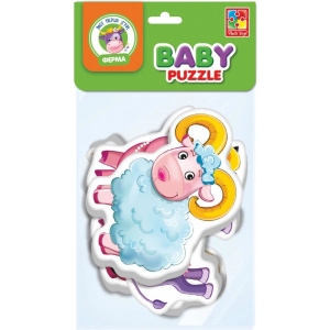 Пазли м'які (до 2 років) Vladi Toys "Ферма" (укр) (VT1106-86)