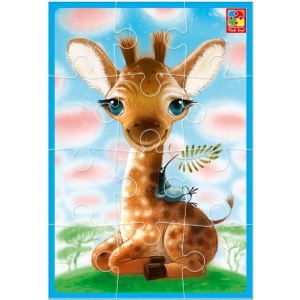 Пазли м'які (до 2 років) Vladi Toys "Жираф" (укр) (VT1103-94) фірмовий сайт