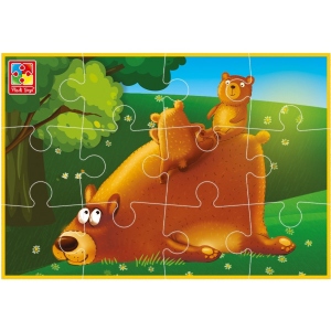 Пазли м'які (до 2 років) Vladi Toys "Ведмежата" (укр) (VT1103-98)