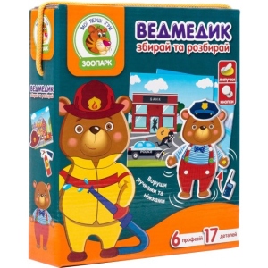 Настільна гра розвиваюча (3-4 роки) Vladi Toys "Ведмедик" (укр) (VT2109-04)