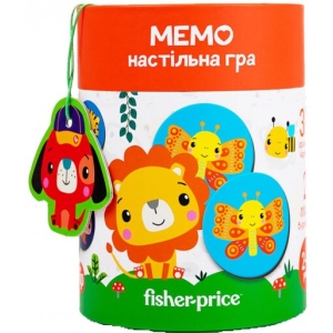 Настільна гра класична (3-4 роки) Vladi Toys "Fisher Price. Мемо" в тубусі (укр) (VT2910-04)