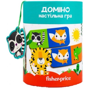 Настільна гра класична (3-4 роки) Vladi Toys "Fisher Price. Доміно"  в тубусі (укр) (VT2910-03)