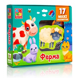 Настільна гра магнітна (3-4 роки) Vladi Toys Ферма (VT3106-24)