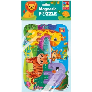 Пазли магнітні (до 2 років) Vladi Toys "Зоопарк" (укр)  (VT3205-90)