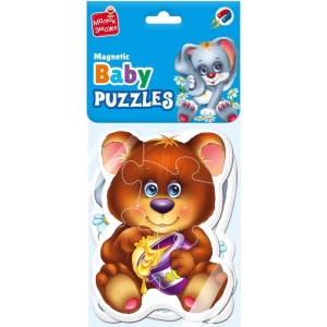 Пазли магнітні (до 2 років) Vladi Toys "Лісові жителі" (укр) (VT3208-17)