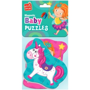 Пазли магнітні (до 2 років) Vladi Toys "Фея та єдиноріг" (укр) (VT3208-30)