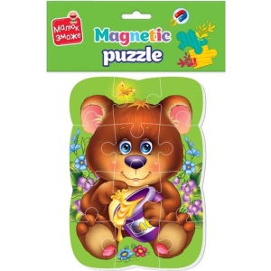 Пазли магнітні (до 2 років) Vladi Toys "Ведмежа" (укр) (VT3301-04)