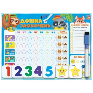 Доска Vladi Toys магнітна з маркером "Дошка заохочень" (VT3601-24)