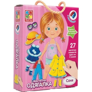 Настільна гра магнітна (5-7 років) Vladi Toys одягашка "Соня", укр. (VT3702-07)