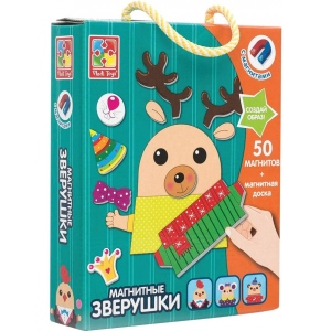 Настільна гра магнітна (3-4 роки) Vladi Toys Звірятка (рус) (VT3702-10)