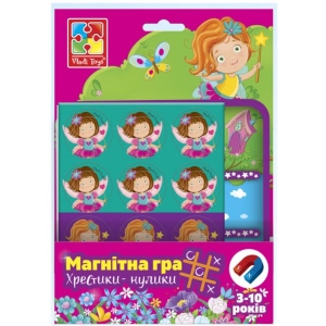 Настільна гра магнітна (3-4 роки) Vladi Toys Феї. Хрестики-нулики (укр) (VT3703-07)