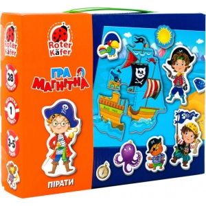 Настільна гра магнітна (3-4 роки) Vladi Toys Пірати (укр) (VT3703-02)