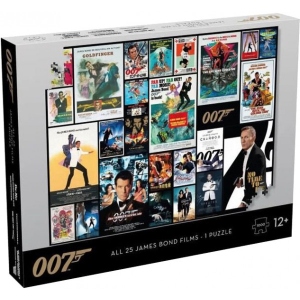 Пазли картонні (8 +) Winning Moves James Bond 007 Movie Poster 1000 шт. (5036905043090)