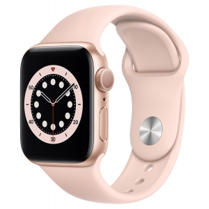 Уцінка - Смарт-годинник Apple Watch Series 6 40mm Gold Aluminium Case with Pink Sand Sport Band #