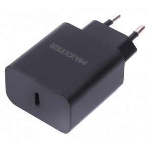 Мережевий зарядний пристрій Maxxter 1 USB + Кабель Type-C to Type-C (WC-PD25W-CtC-01)