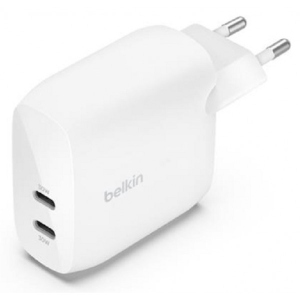 Мережевий зарядний пристрій Belkin 30Вт 2хUSB-С PD PPS White (WCB010VFWH) в Україні
