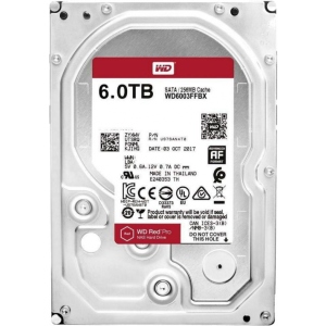 Жорсткий диск внутрішній Western Digital Red Pro NAS 6TB 7200rpm 256MB 3.5" SATA III (WD6003FFBX)
