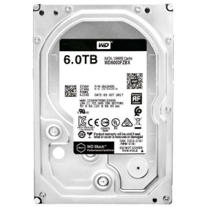 Жорсткий диск внутрішній Western Digital Black 6TB 7200rpm 256MB 3.5" SATA III (WD6003FZBX)