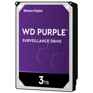Жорсткий диск внутрішній Western Digital Purple 3TB 64MB 5400rpm 3.5 SATA III (WD30PURZ)