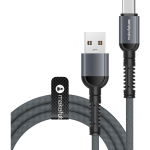 Кабель синхронізації даних MakeFuture USB-USB Type-C 1m Denim Grey (MCB-CD3GR)