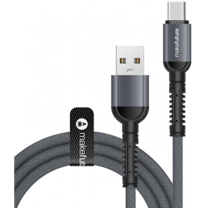 Кабель синхронізації даних MAKE USB to Type-C 2.4A 1м Denim Grey (MCB-CD9GR)