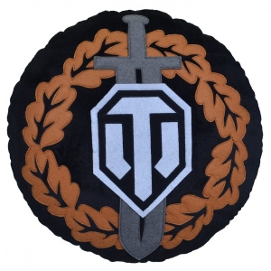 Подушка декоративна World of Tanks 37 см чорна (4820202320104)