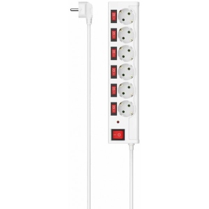 Мережевий фільтр Hama 6 р 1.4 м White (00223157)