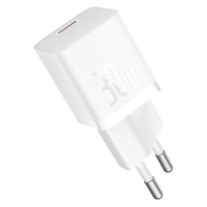 Мережевий зарядний пристрій Baseus GaN5 FC mini 1C 30W White (CCGN070502)