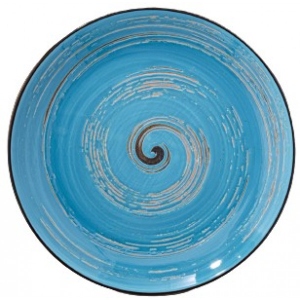 Тарілка обідня Wilmax Spiral Blue 23 см (WL-669613 / A)