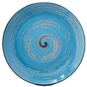Тарілка десертна Wilmax Spiral Blue 20.5 см (WL-669612 / A)